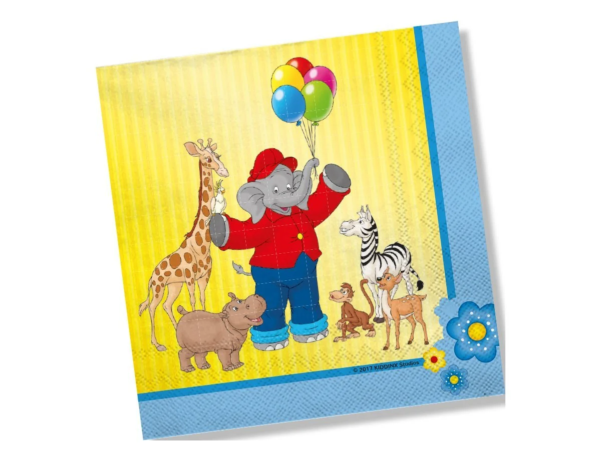 Набір посуду для вечірки DH-Konzept Слоненя Бенджамін Квіти 36 предметів, фото №4