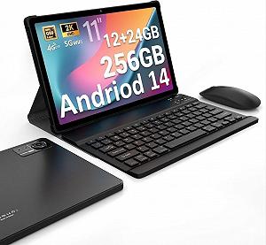 Планшет 11" Full HD DEEMWOLF P7 12+24/256Gb 4G 2-SIM 8 ядер Android 14 9580 mAh Черный - Фото 1