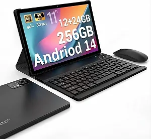 Планшет 11" Full HD DEEMWOLF P7 12+24/256 Gb 4G 2-SIM 8 ядер Android 14 9580 mAh Чорний - Фото 1