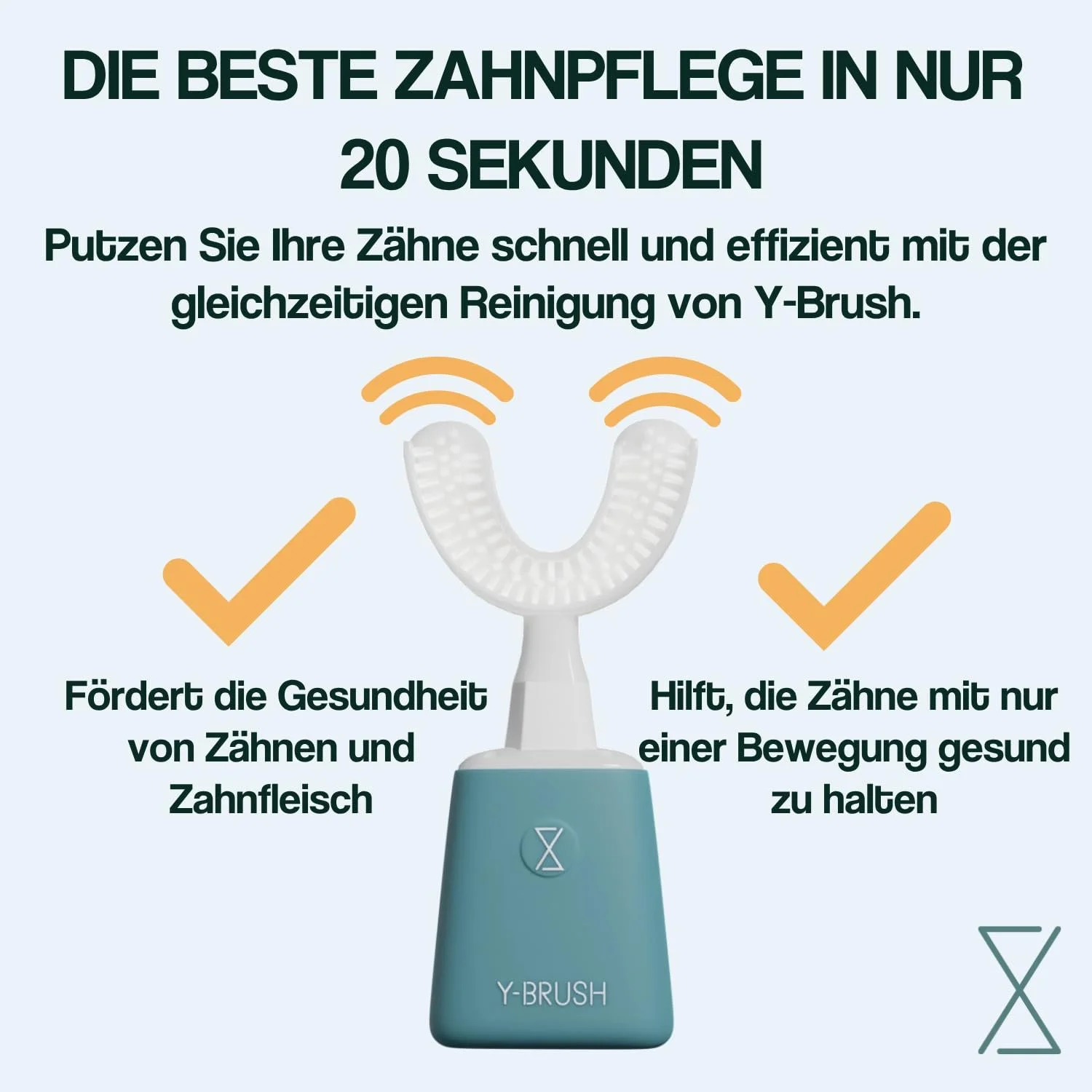 Электрическая звуковая зубная щетка Y-Brush Essential автоматическая 3 месяца работы 2 режима, фото №3