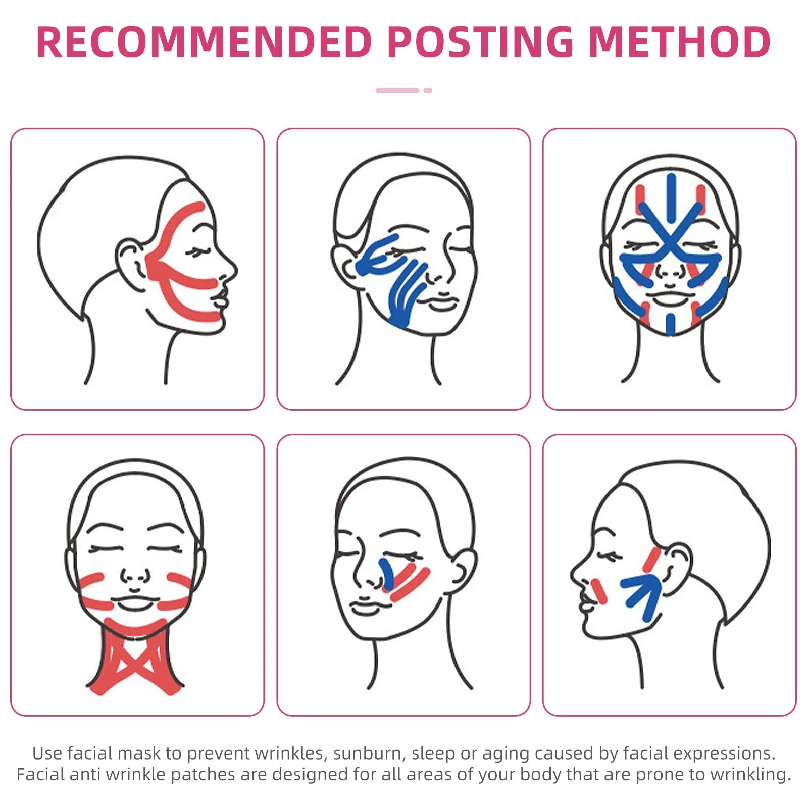 Стрічка для підтяжки обличчя Kisvic, 2 шт, фото №6