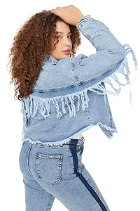 Джинсовая куртка TRENDYOL Basic однотонная - Фото 1