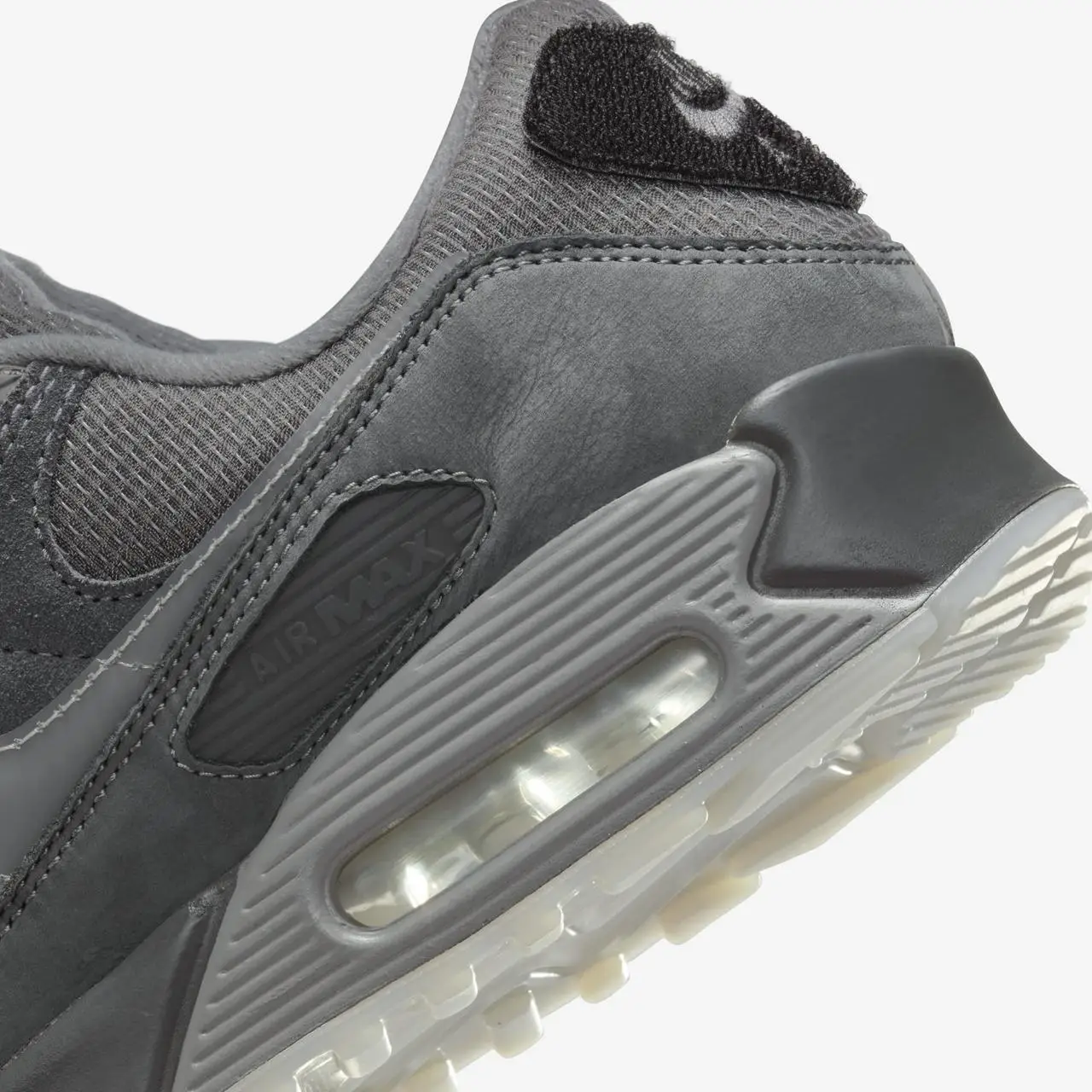Кроссовки Nike Air Max 90 Anthracite / Light Smoke Grey / Black Размер 41, фото №6