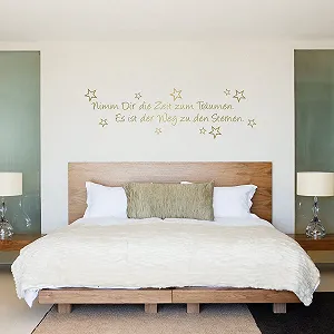 Наклейка на стіну Wandkings Nimm Dir die Zeit zum Träumen 10 stars 50 x 15 см synthetic.ua - Фото 1