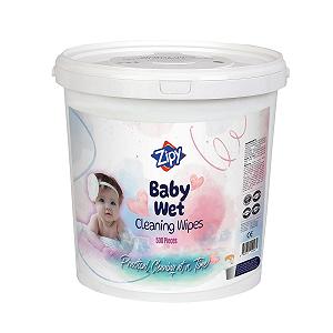 Салфетки детские ZIPY Bucket из органического хлопка с алоэ вера - упаковка 550 штук (22 x 22 см) - Фото 1
