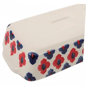 Форма для запекания TOYANDONA Большая прямоугольная керамическая с двумя ручками термостойкая и устойчивая к царапинам для духовки для подачи сыра мяса овощей и пасты можно мыть в посудомоечной машине synthetic.ua - Фото 1