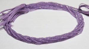 Бусины рондель из розового аметиста 2 мм, нить длиной 33 см бусины из драгоценных камней для ожерелья, браслета - Фото 1