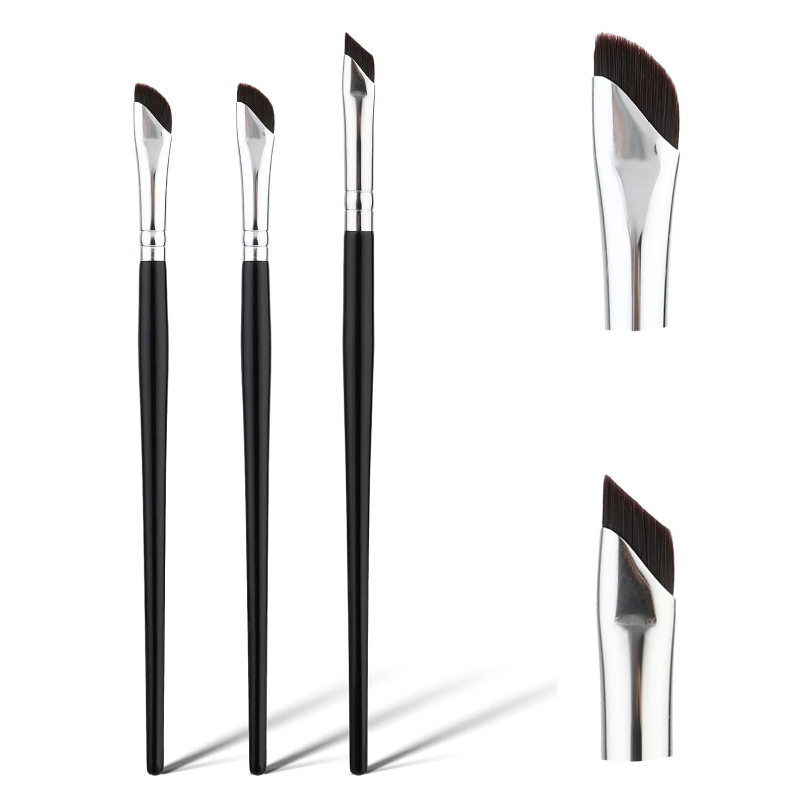 Набор Abeillo Eyeliner Brushes Pack of 3, Профессиональная Кисти для бровей под углом, фото №1 Набор Abeillo Eyeliner Brushes Pack of 3, Профессиональная Кисти для бровей под углом, фото №1