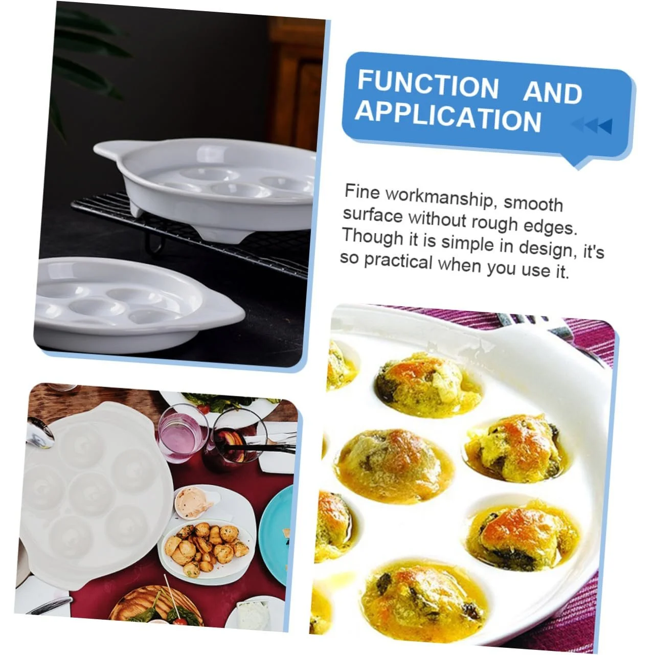 Форма для равликів GALPADA керамічна з ручками 2 шт., фото №7