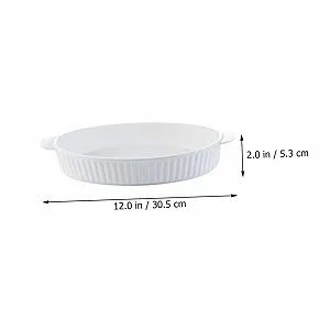 Форма для запікання GALPADA овальна керамічна з подвійними ручками head head synthetic.ua - Фото 1