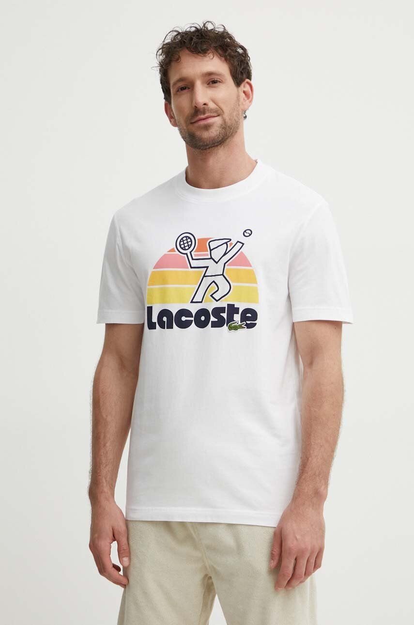 Футболка Lacoste Men's Washed Effect Tennis Print XL, фото №1
