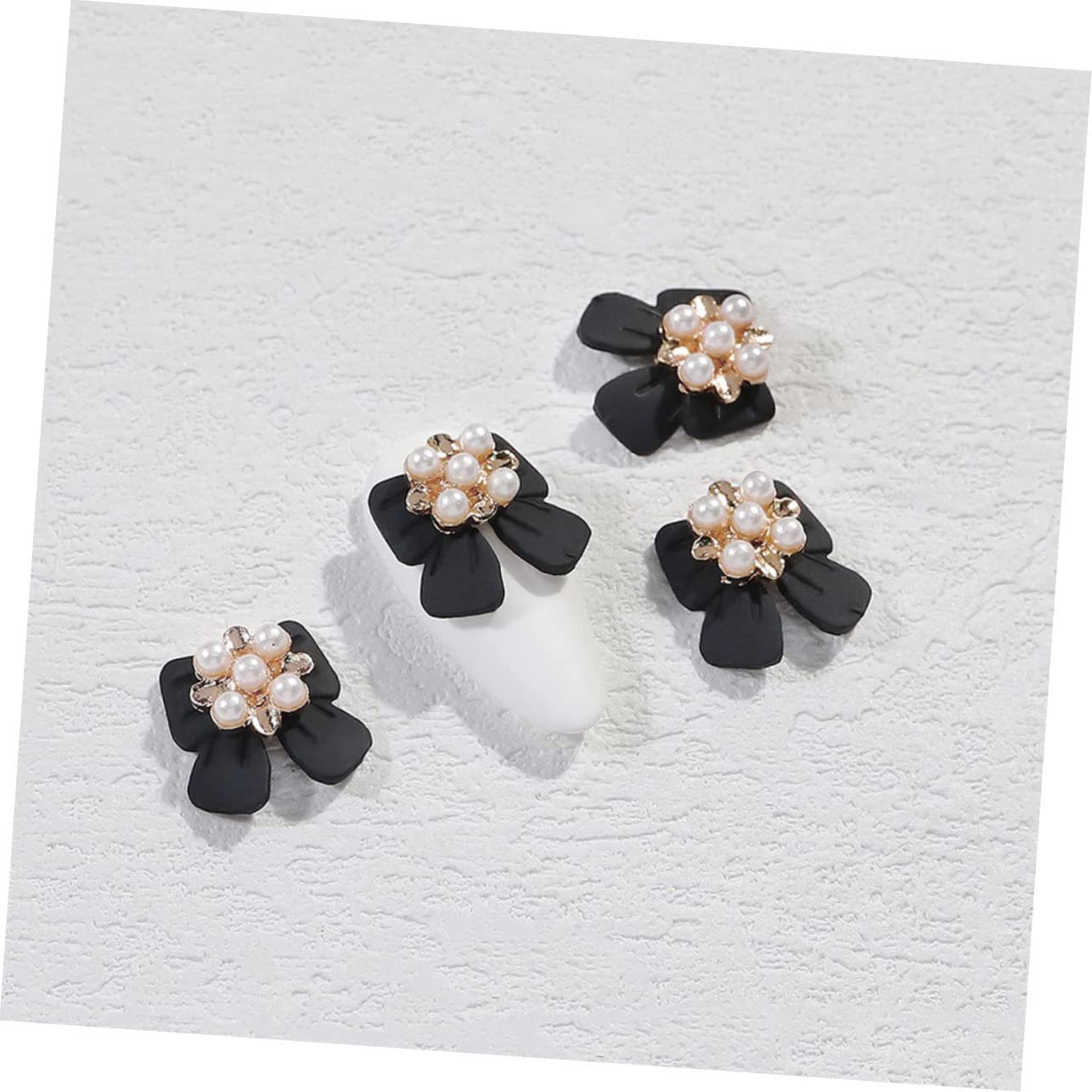 Прикраси у формі бантика Beavorty, блискітки для манікюру, конфетті, перлинні дизайни, кристали, 3D-шарми зі сплаву, фото №2