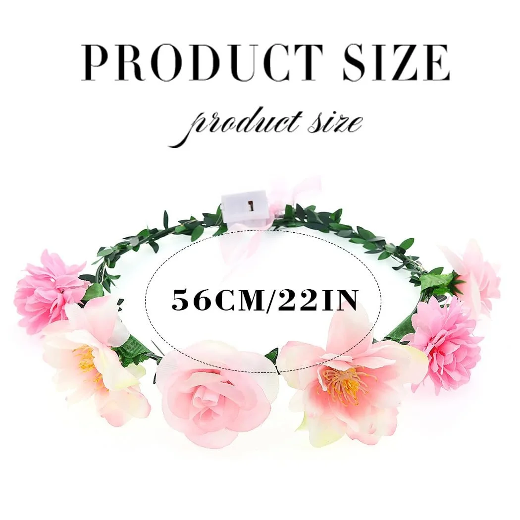 Вінок для волосся Zoestar Світлодіодний, фото №2