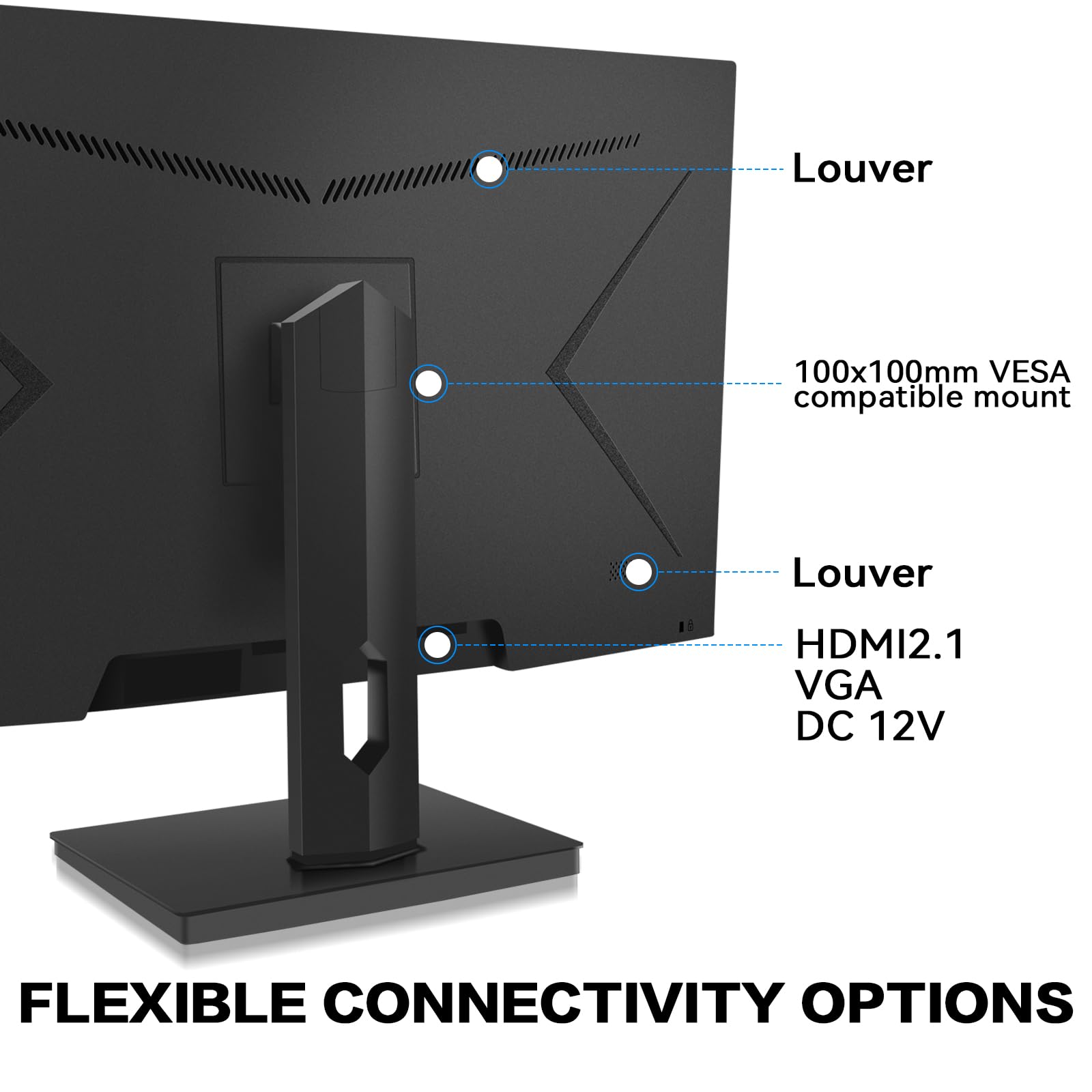 Монітор Thinlerain 27 Inch FHD 1920 x 1080p IPS LED для ПК (HDMI, VGA, 60Hz, FreeSync, 5ms) Чорний, фото №3