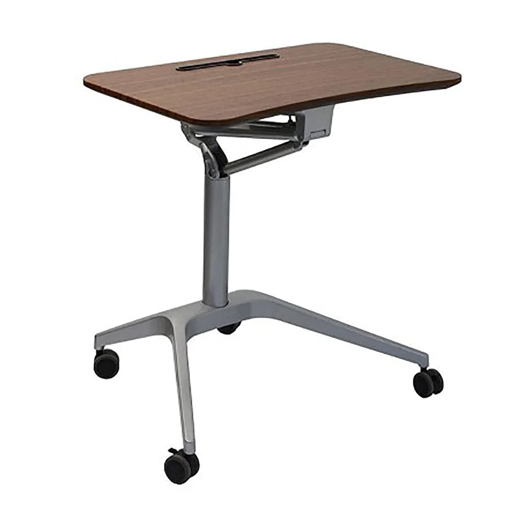Мобильный столик с регулировкой высоты, тележка с газовой пружиной, подставка для ноутбука на колесах, письменный стол из утолщенной плиты, офисная тележка для разных сцен, фото №1