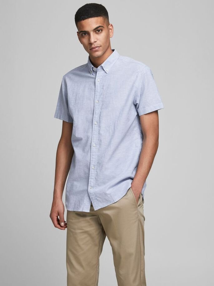 Рубашка Jack&Jones JJESUMMER SlimFIT 12163857 Голубой M, фото №1