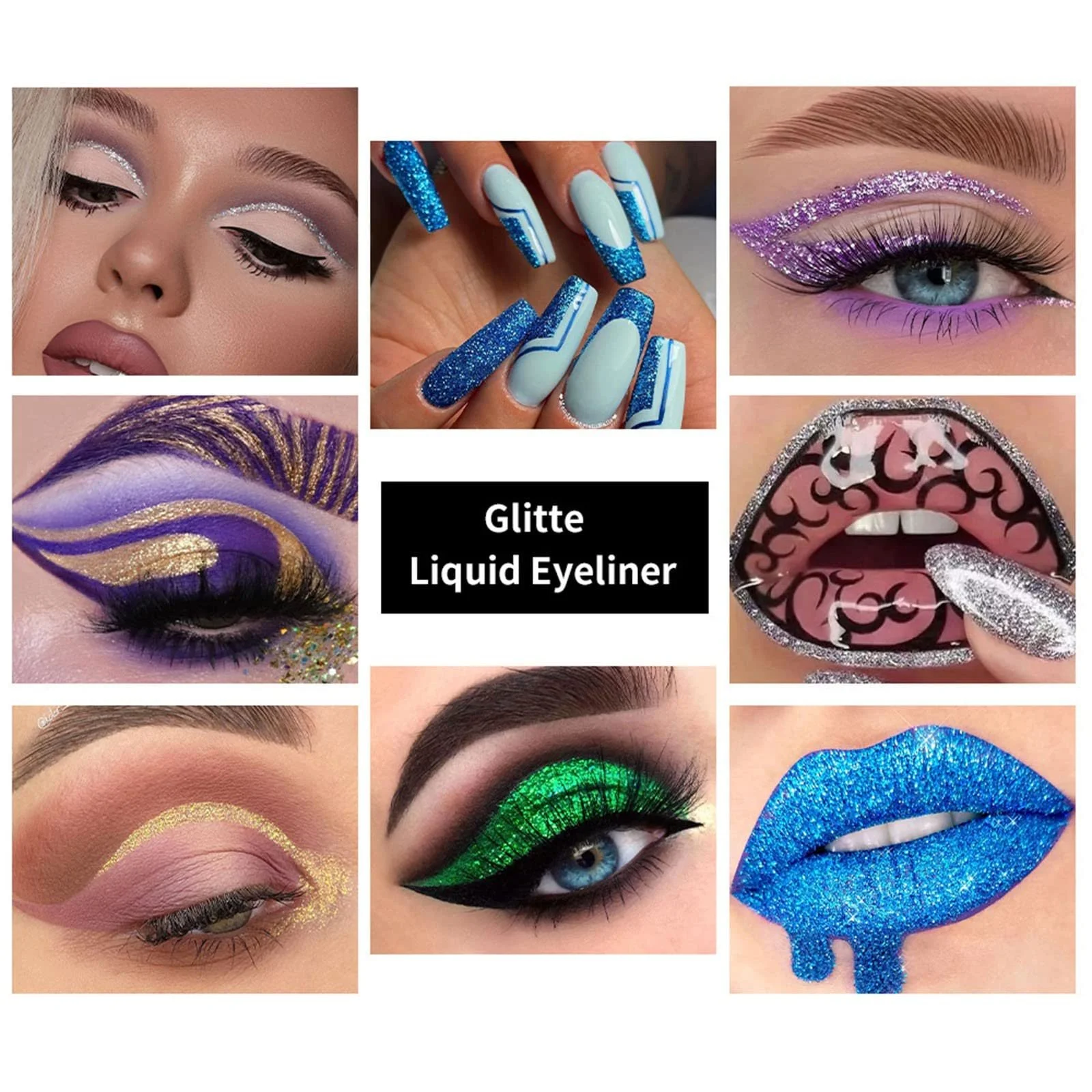 Підводка для очей MaNMaNing Перламутрова Кольорова, 2 мл, D, фото №4