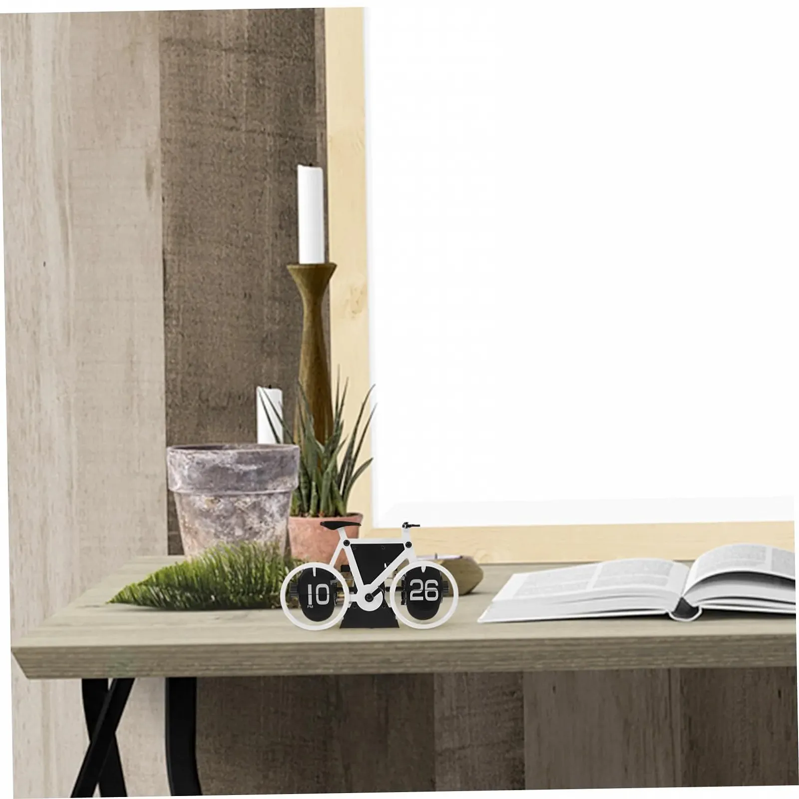 Настільний годинник у античному стилі FUNOMOCYA Білий, фото №5