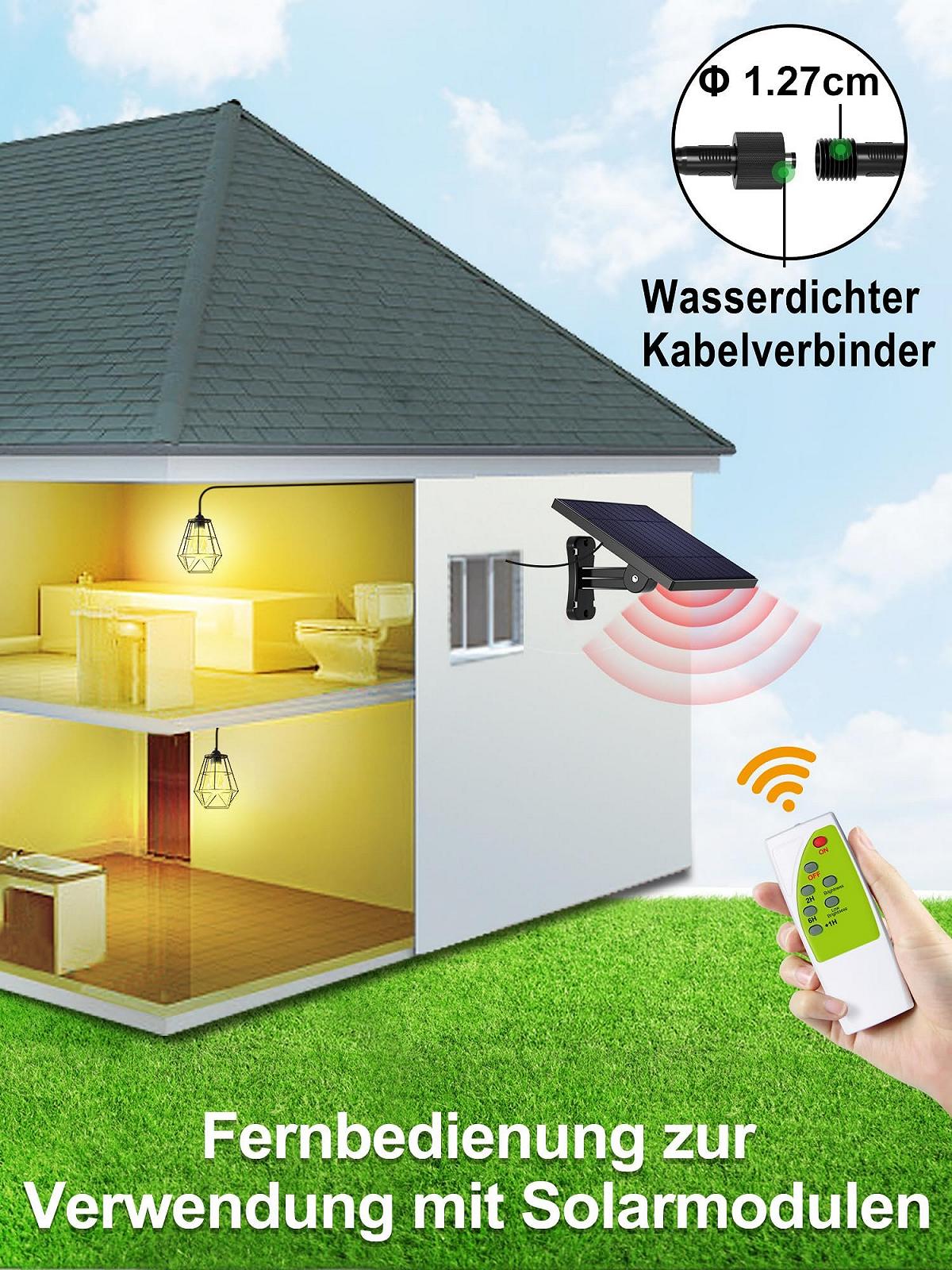 Підвісні сонячні ліхтарі INTELAMP 4000 мА·год з пультом дистанційного керування, фото №3 Підвісні сонячні ліхтарі INTELAMP 4000 мА·год з пультом дистанційного керування, фото №3