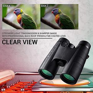 Бинокль CAZARU 10x42 HD с BAK4 FMC объективом synthetic.ua - Фото 1