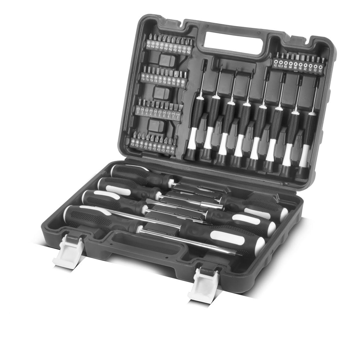 Ящик для инструментов STAHLWERK DIY HTS-66 ST Tool Box 65-предметный набор инструментов Отвертки Держатель для бит И набор бит, фото №1