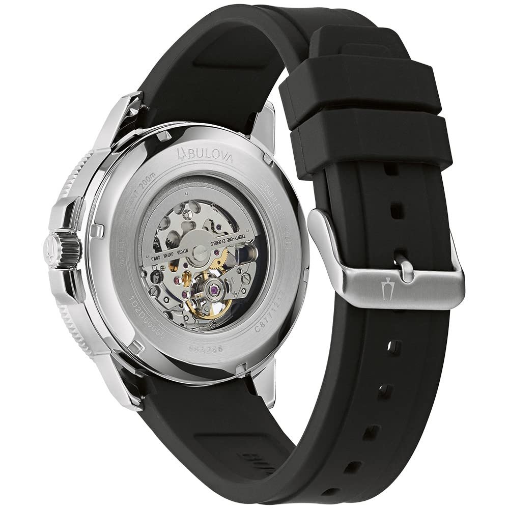 Мужские Аналоговые Автоматические Часы Bulova 96A288, серебристый/черный, ремешок, фото №3