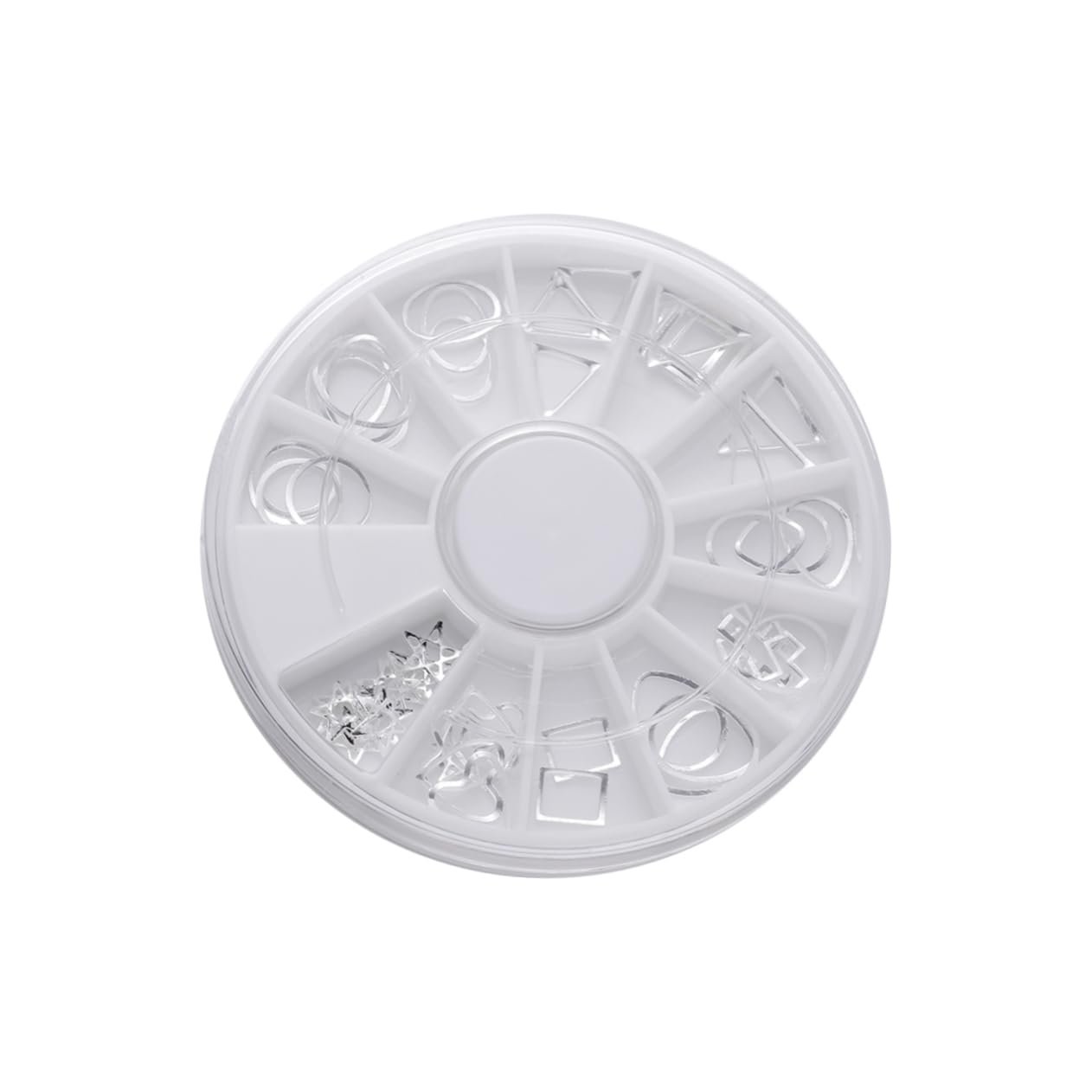 Набір для декорування нігтів (3 шт.) WOONEKY, сріблястий металевий декор, фото №5 Набір для декорування нігтів (3 шт.) WOONEKY, сріблястий металевий декор, фото №5