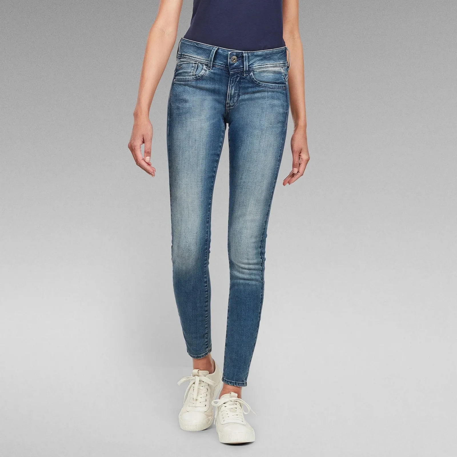 Жіночі джинси G‑STAR RAW Lynn Mid Skinny Antic Blue - 28, фото №1 Жіночі джинси G‑STAR RAW Lynn Mid Skinny Antic Blue - 28, фото №1