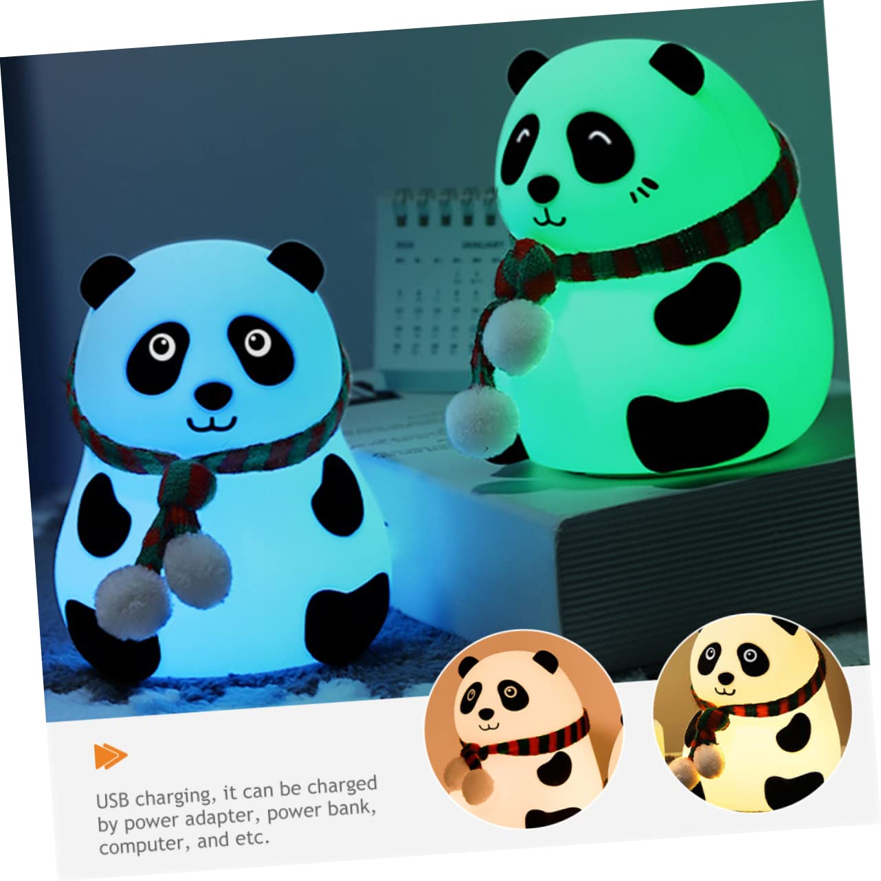 Світильник DOITOOL Panda 4 шт. Нічник Силікон LED Дитяча, фото №6 Світильник DOITOOL Panda 4 шт. Нічник Силікон LED Дитяча, фото №6