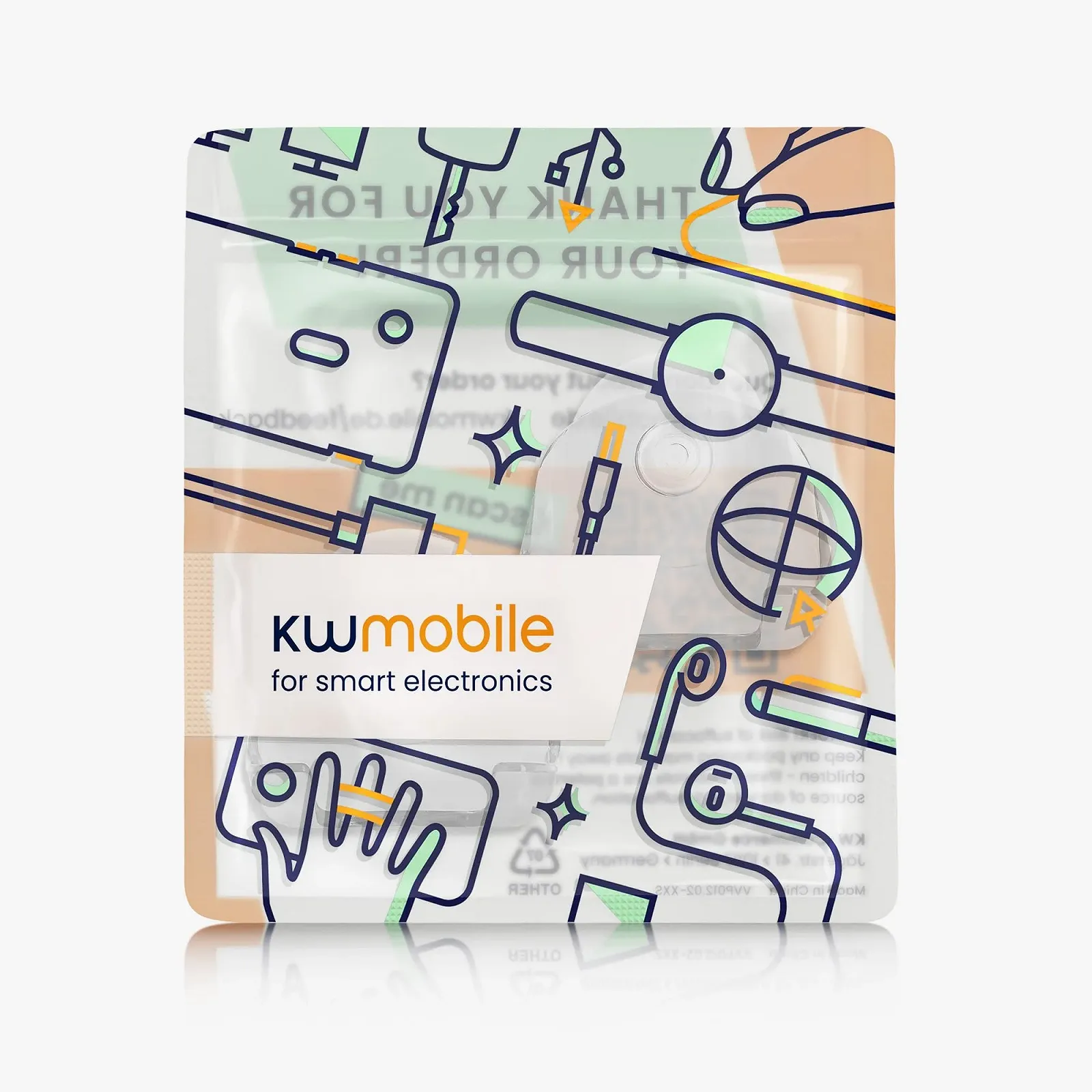 Держатель для бритвы на присосках kwmobile 2 шт. для стекла и плитки прозрачный, фото №6