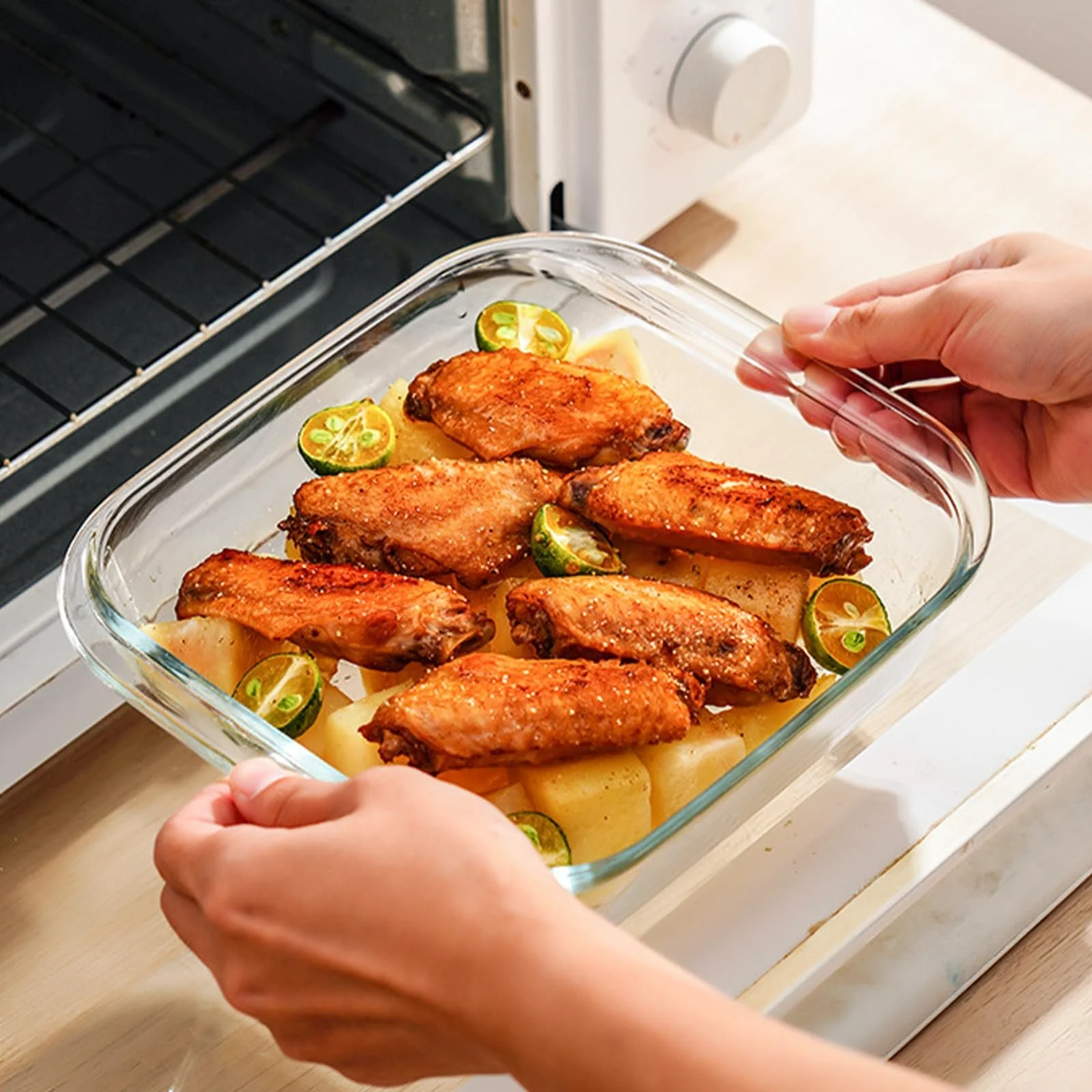 Форма для запекания WPPQWP Стеклянная Прозрачная 15 x 13 x 4 см 1.1 л, фото №5 Форма для запекания WPPQWP Стеклянная Прозрачная 15 x 13 x 4 см 1.1 л, фото №5