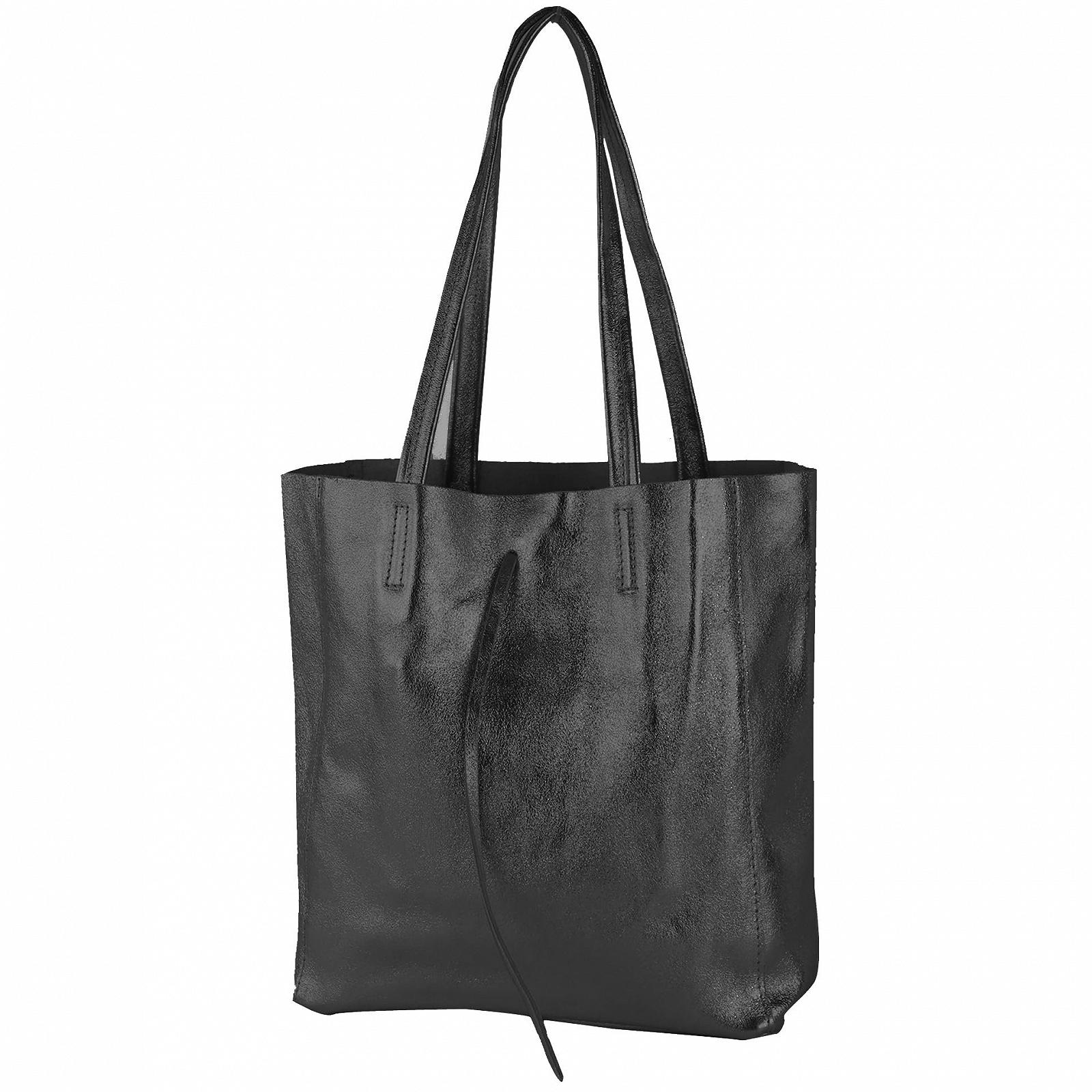 Сумка з ручками modamoda de T253 з італійської шкіри з внутрішньою кишенею, фото №2