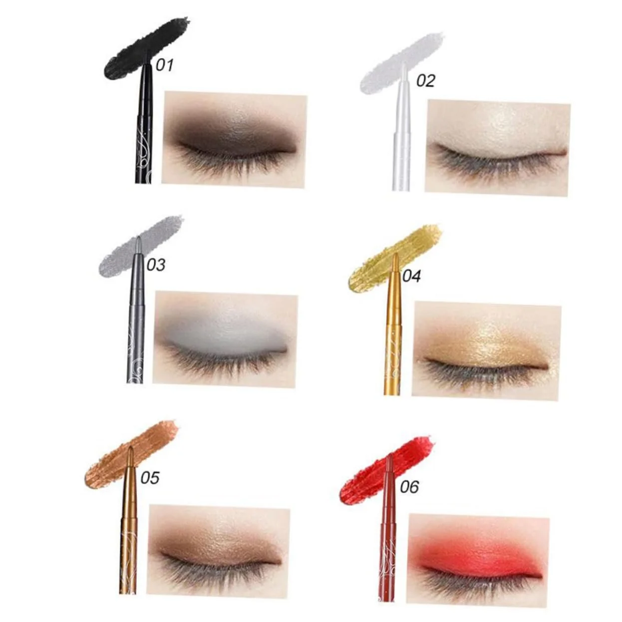 Набір кольорових водостійких олівців для очей FRCOLOR, фото №5 Набір кольорових водостійких олівців для очей FRCOLOR, фото №5