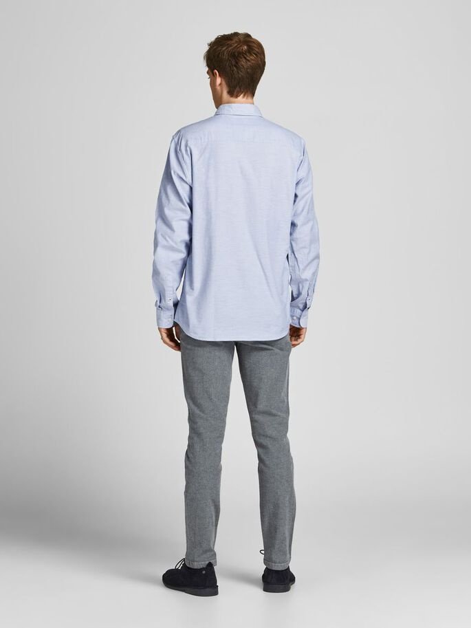 Рубашка Jack&Jones OXFORD L/S S21 NOOS 12182486 SLIM FIT Голубой S, фото №2