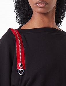 Кофта Love Moschino Комфортная посадка Широкий воротник Длинный рукав Женский synthetic.ua - Фото 1