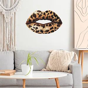 Наклейки на стіну Леопардовий принт Вінілові 30 x 90 см Коричневі - Фото 1