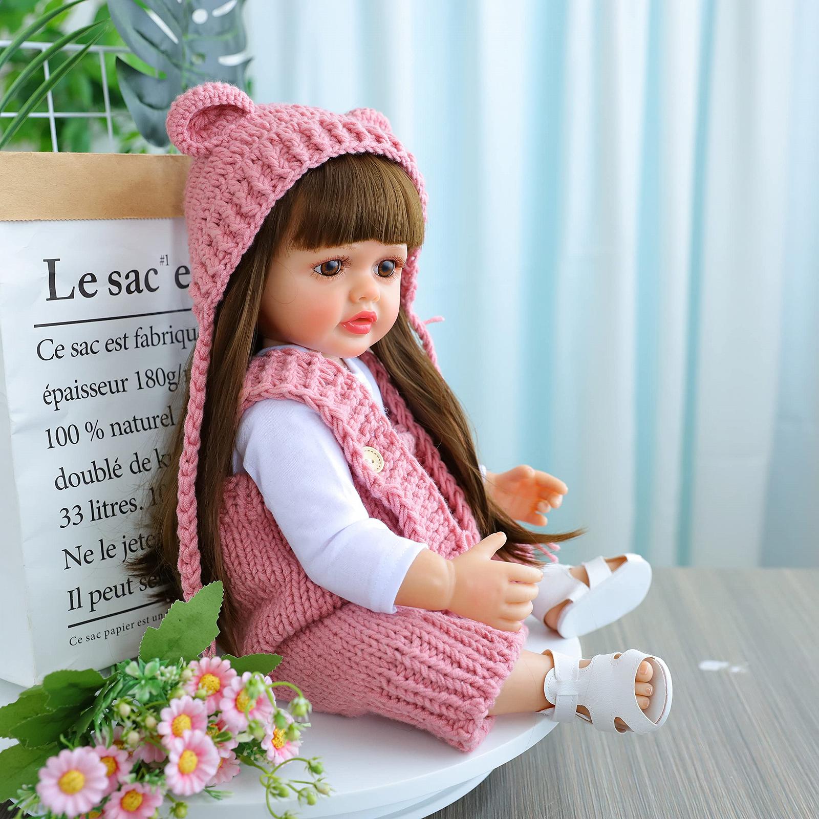 Кукла Binxing Yts Reborn Baby 55 см Мягкий Силиконовый Винил 22 Дюйма Реалистичная Новорожденная Кукла Магнитный Рот Ручная Работа, фото №7