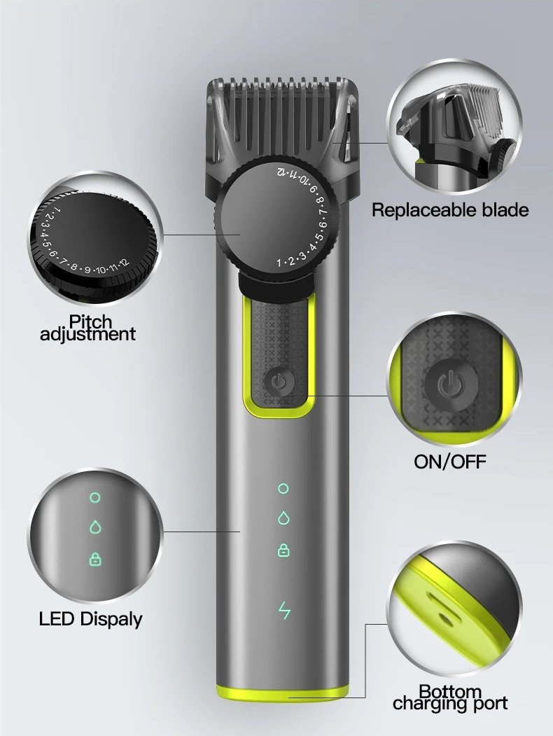 Триммер Youpin 4in1 Men's Beard Trimmer Set для стрижки волос и бороды, фото №9