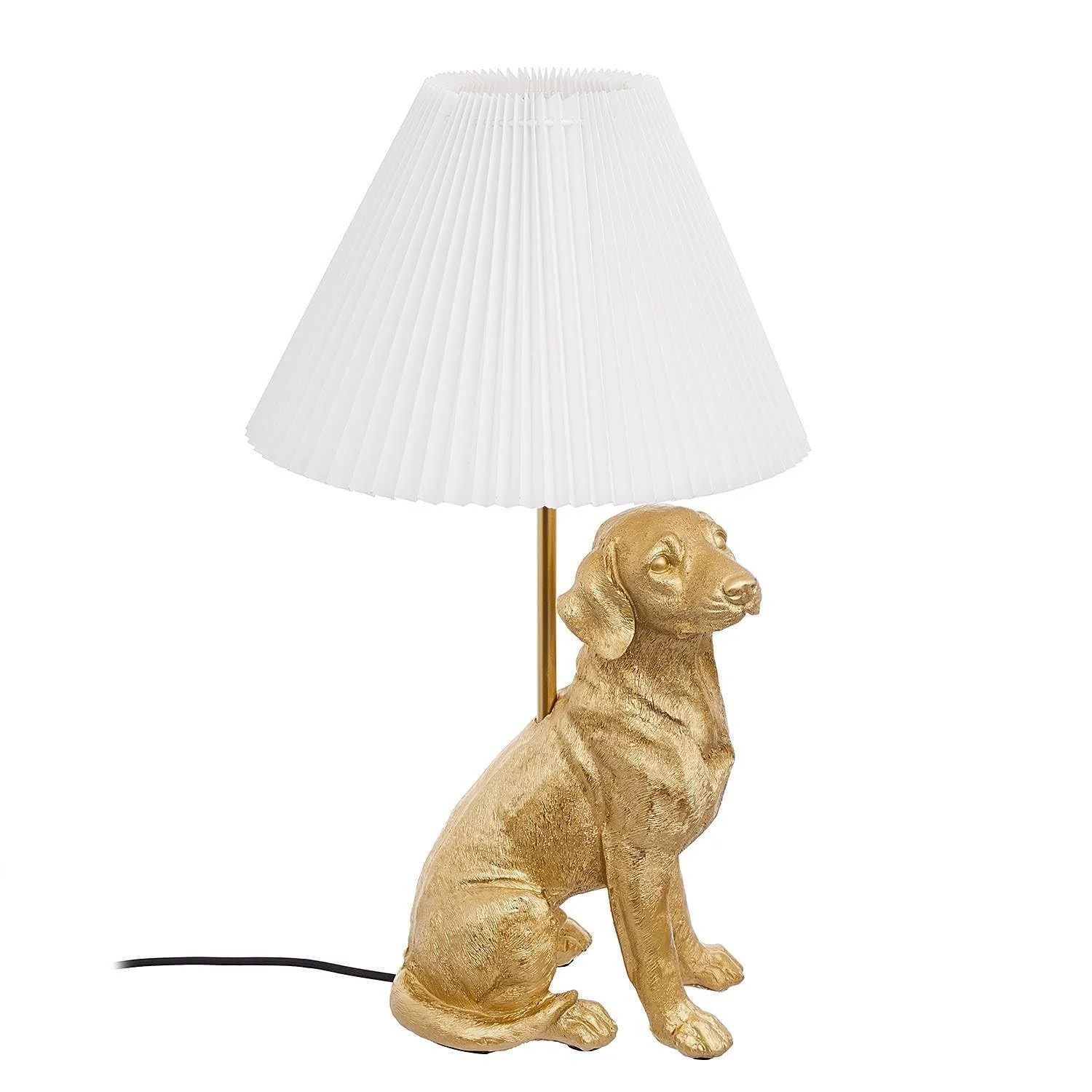 Настільна лампа BUTLERS EL Bello Пес Золотистий/Білий, фото №9