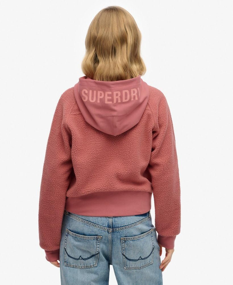 Женская куртка с капюшоном Superdry Active Tech Fleece на молнии, фото №4