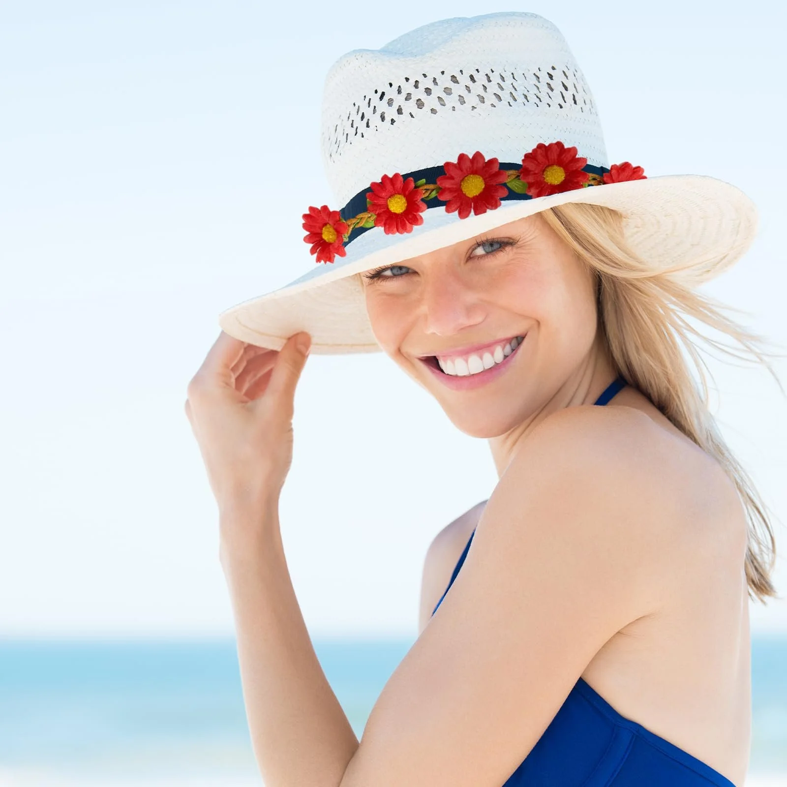 Вінок для волосся з квітами гуски, фото №6