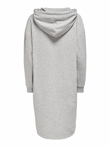 Сукня PGSWEET L/S HOODIE DRESS SWT 15236975 Light Grey Melange ONLY Сірий L synthetic.ua - Фото 1