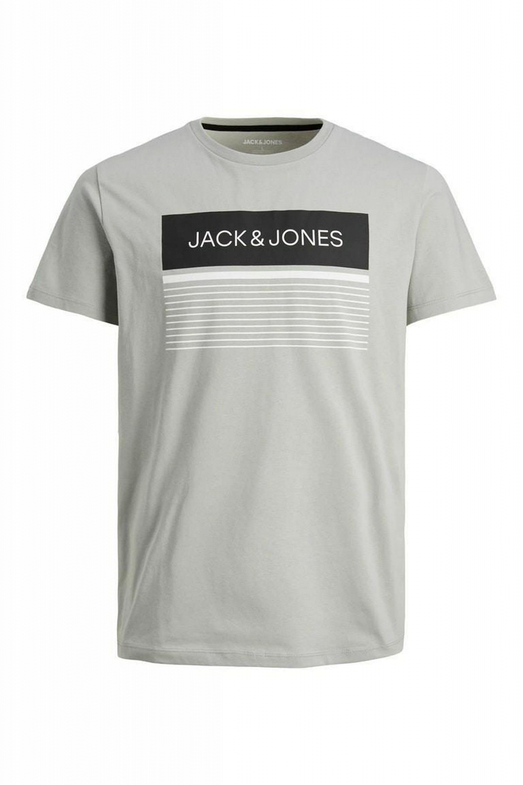 Футболка Jack&Jones TEE SS CREW NECK 12221009-Wrought Iron Серая L, фото №1
