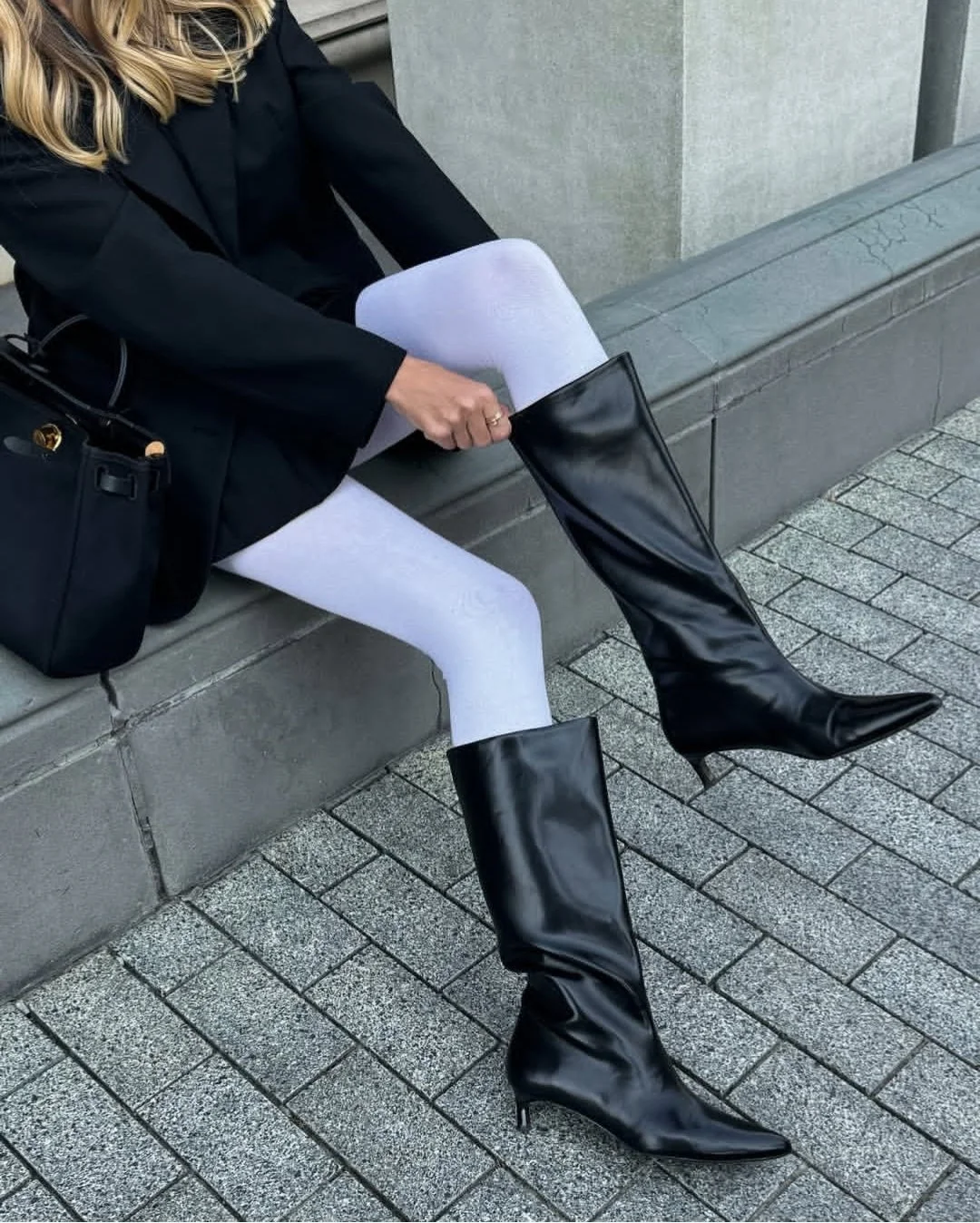 Білі однотонні щільні бавовняні колготки для дівчини класичні без малюнка, фото №2