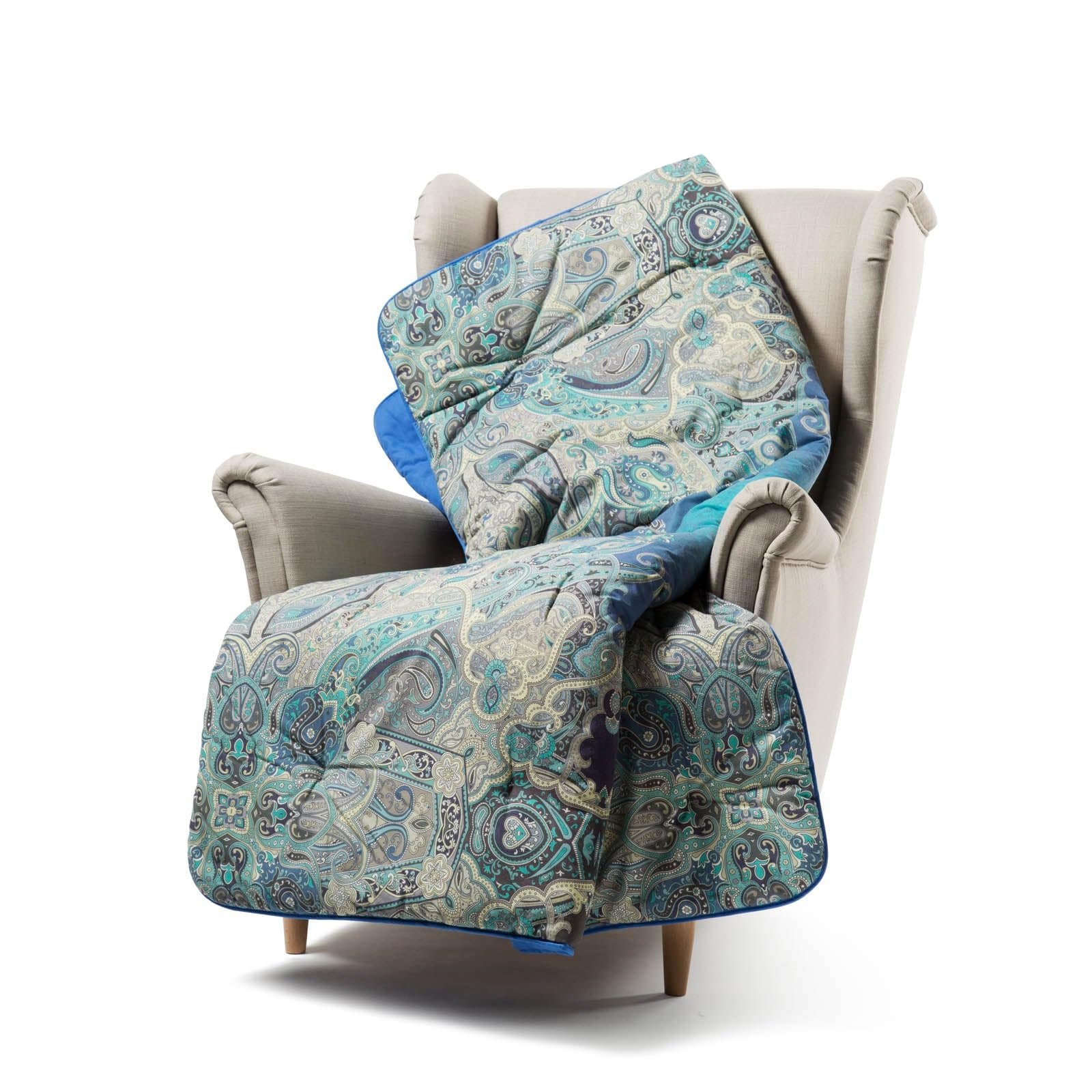 Покривало Caleffi 130 x 170 см Бавовна М'яке Тепле стьобане Ручної роботи Гіпоалергенне для дивана ліжка, фото №1 Покривало Caleffi 130 x 170 см Бавовна М'яке Тепле стьобане Ручної роботи Гіпоалергенне для дивана ліжка, фото №1