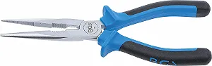 Плоскогубцы BGS 389 Прямые, Серебристый/Черный/Синий, 200 мм - Фото 1