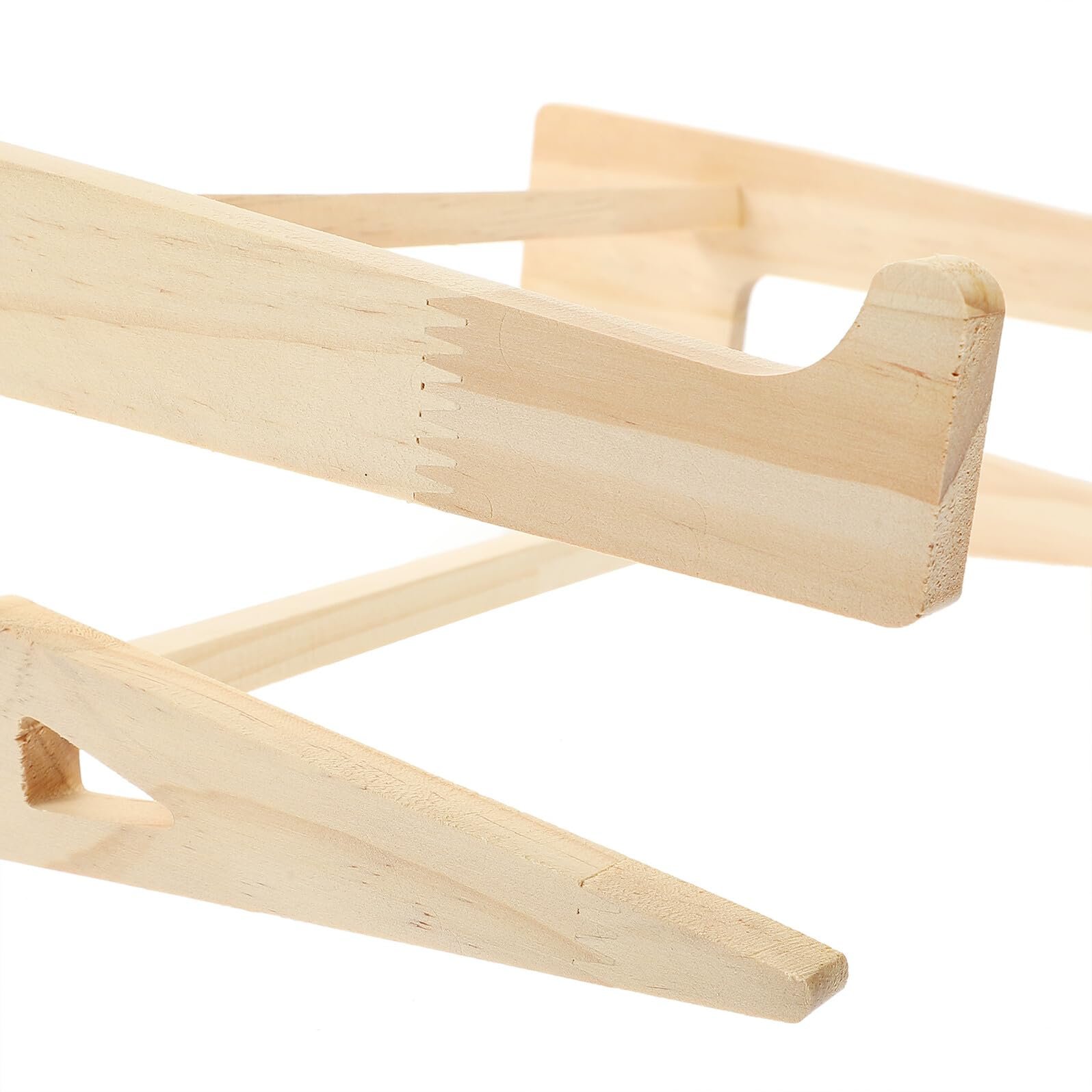 Подставка для ноутбука деревянная FRCOLOR Компактная и стабильная Эргономичная для устройств, увеличивает высоту экрана для спины, облегчение запястья для стола и офиса, фото №8 Подставка для ноутбука деревянная FRCOLOR Компактная и стабильная Эргономичная для устройств, увеличивает высоту экрана для спины, облегчение запястья для стола и офиса, фото №8