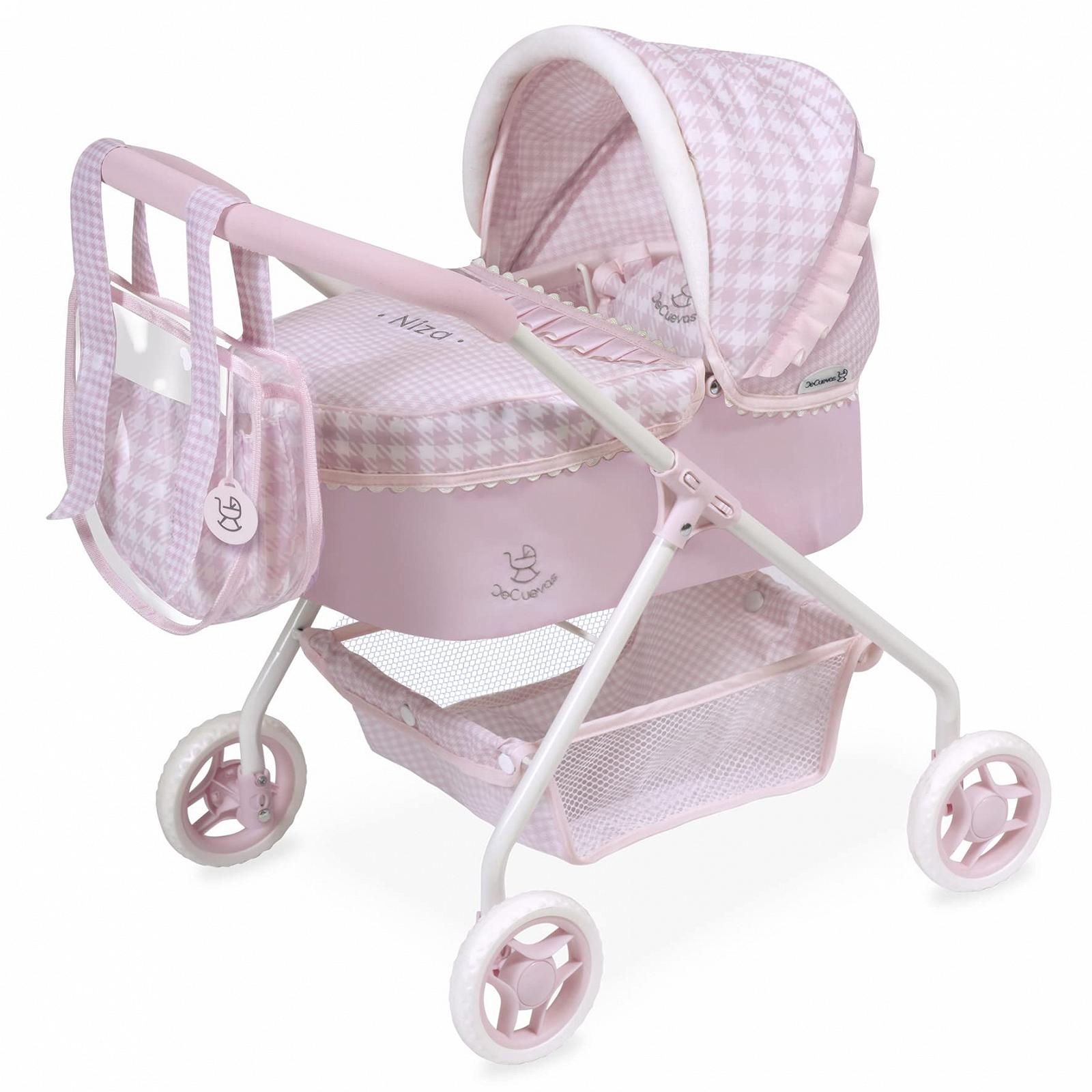 Лялька DE CUEVAS TOYS 86046 Жозе та аксесуари в клітинку рожевого кольору 35 х 50 х 56 см, фото №1