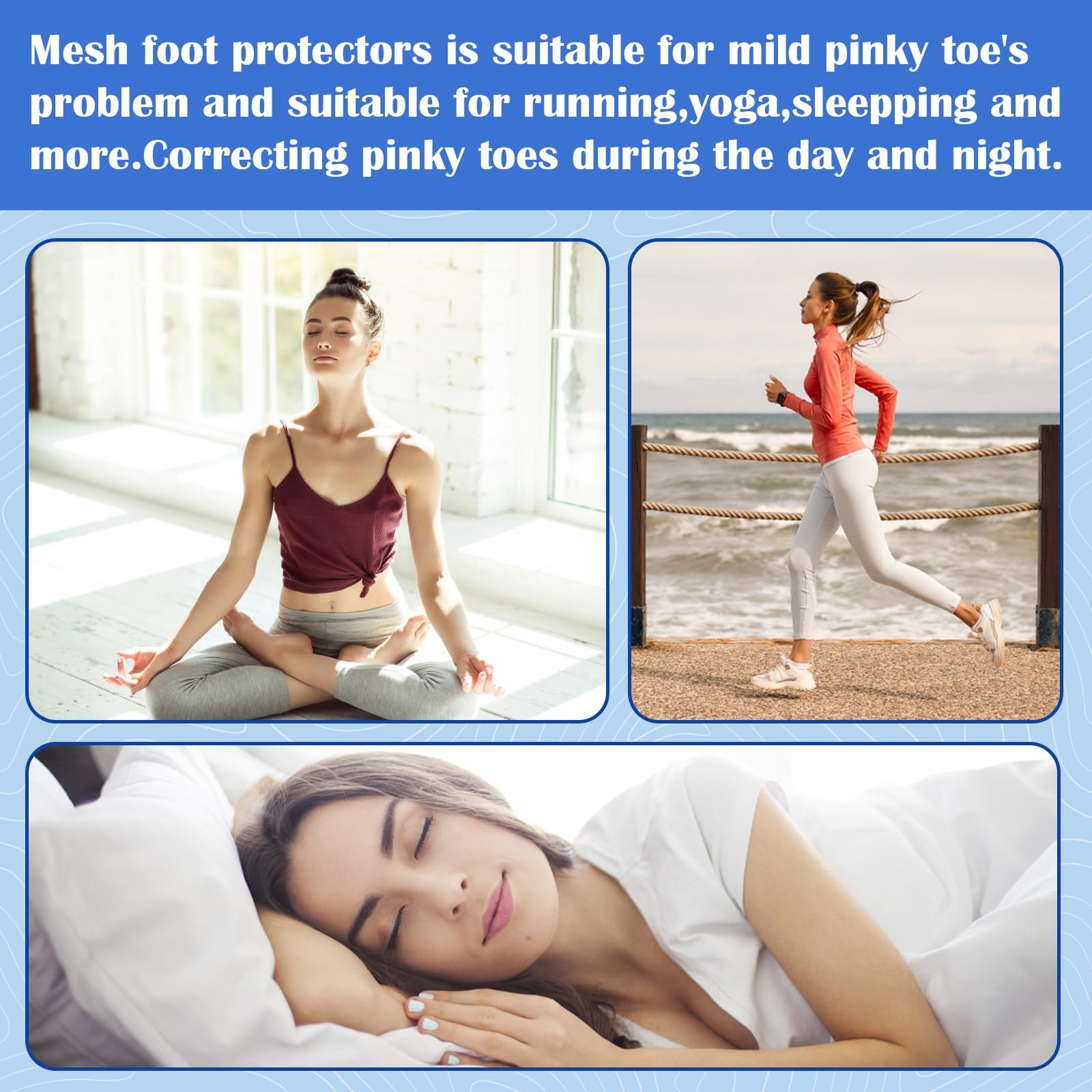 Шина для корекції Hallux Valgus, 1 пара, бандаж Hallux Valgus з нековзною стрічкою для чоловіків і жінок, фото №7