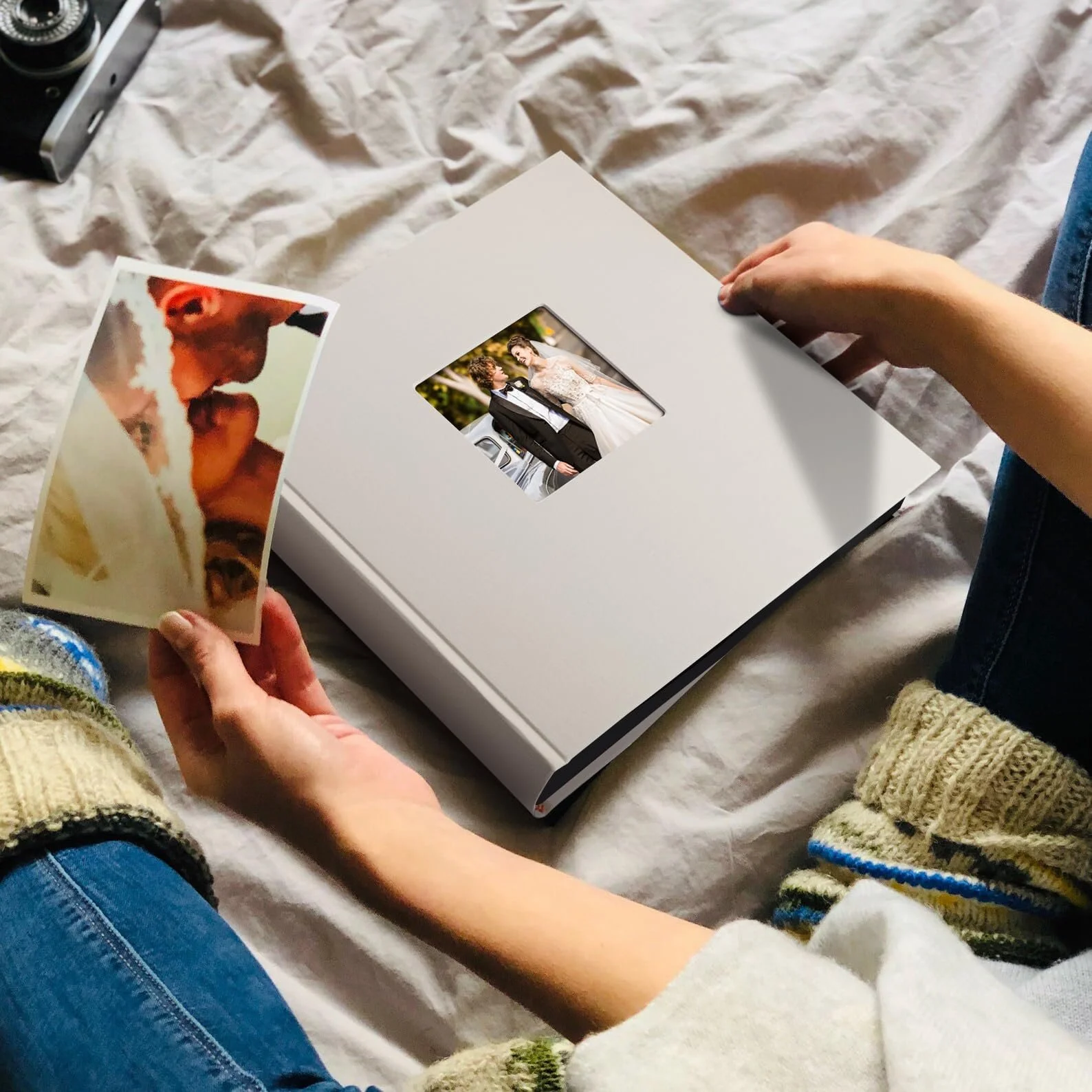 Фотоальбом 1DOT2 льняной для DIY большой фотоальбом для вклеивания формата 30 x 30.5 см, 120 (60 листов) безкислотных черных страниц (200 г/м"), бежевый, фото №7 Фотоальбом 1DOT2 льняной для DIY большой фотоальбом для вклеивания формата 30 x 30.5 см, 120 (60 листов) безкислотных черных страниц (200 г/м"), бежевый, фото №7